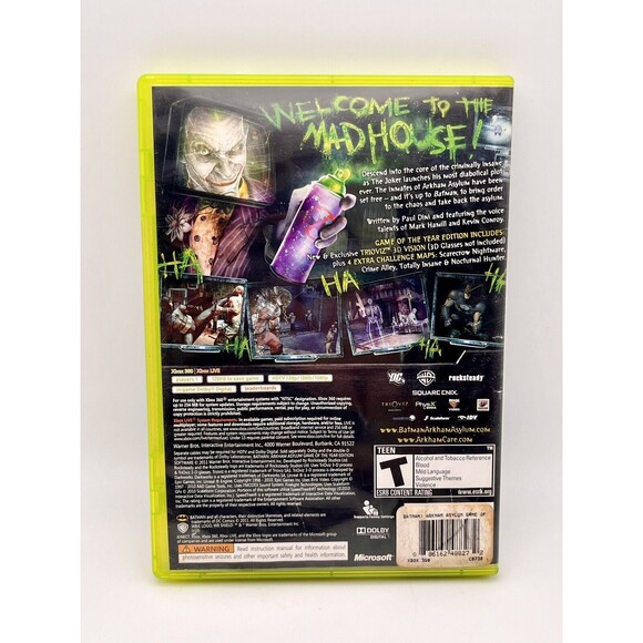 Batman: Arkham Asylum - Game of the Year Microsoft Xbox 360 2010 CIB TESTED - Picture 3 of 6